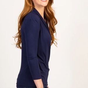 Pinkblush Navy Blue Nursing Top